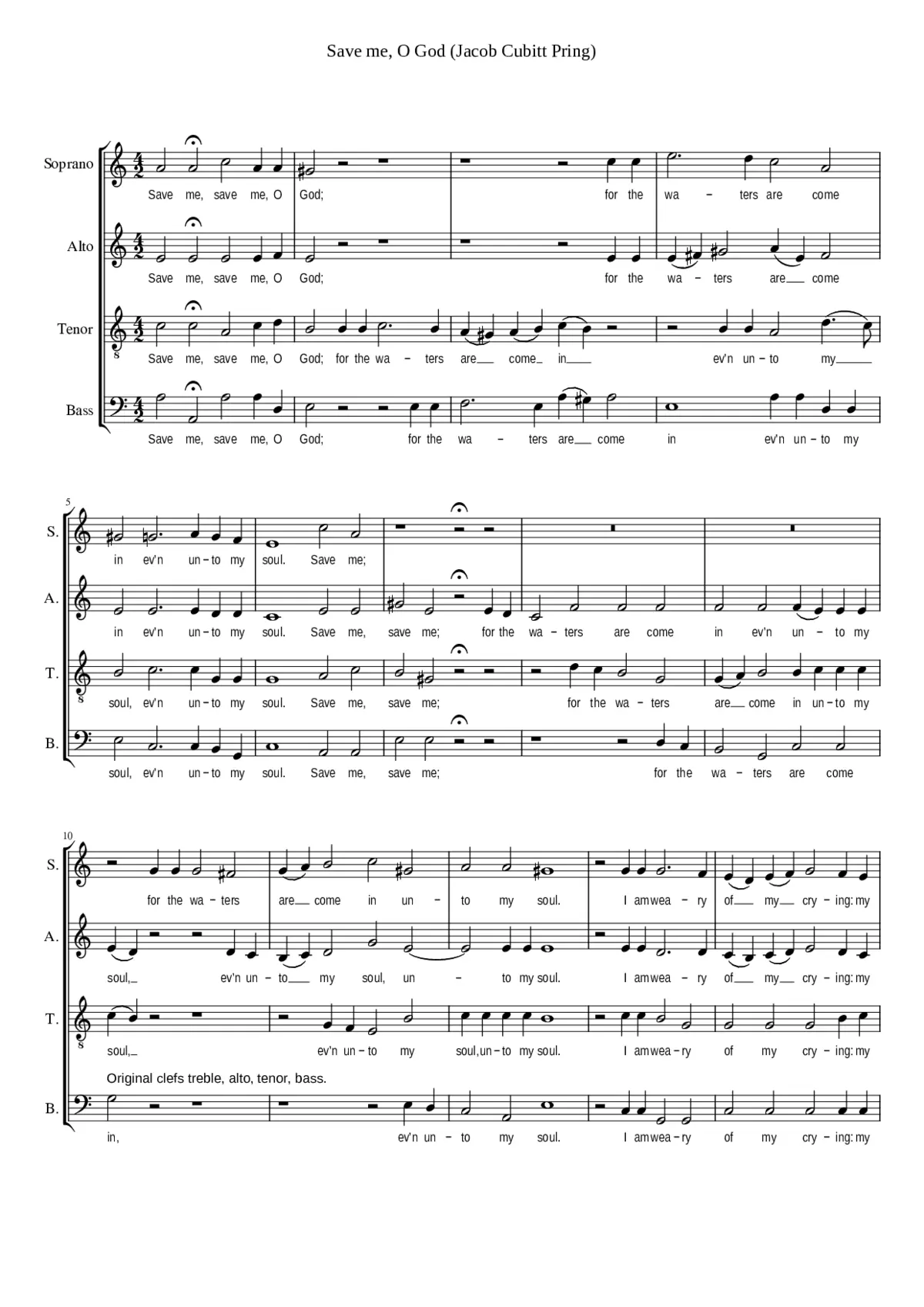 Save me O God - Page 1