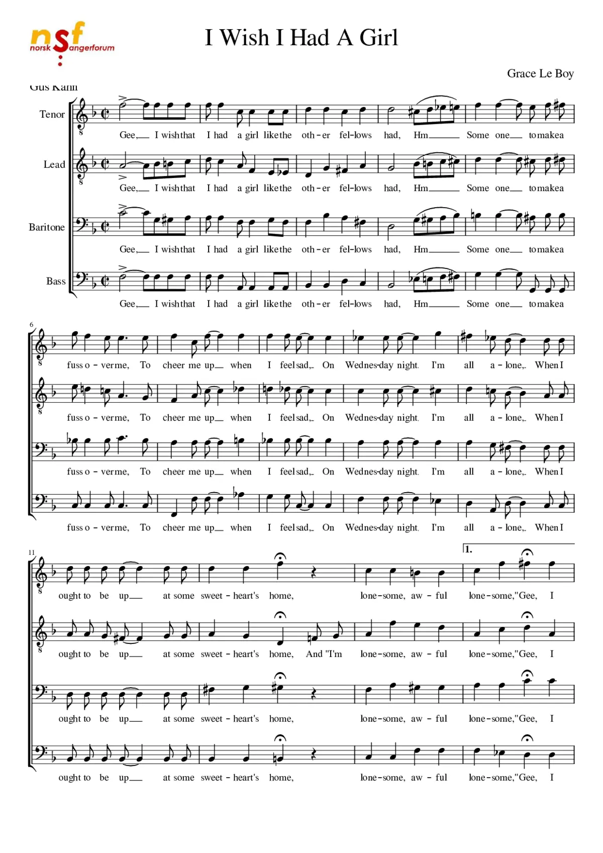 I wish I had a girl - Page 1