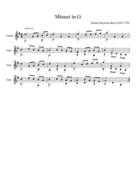 3 Minuets BWV 841-843