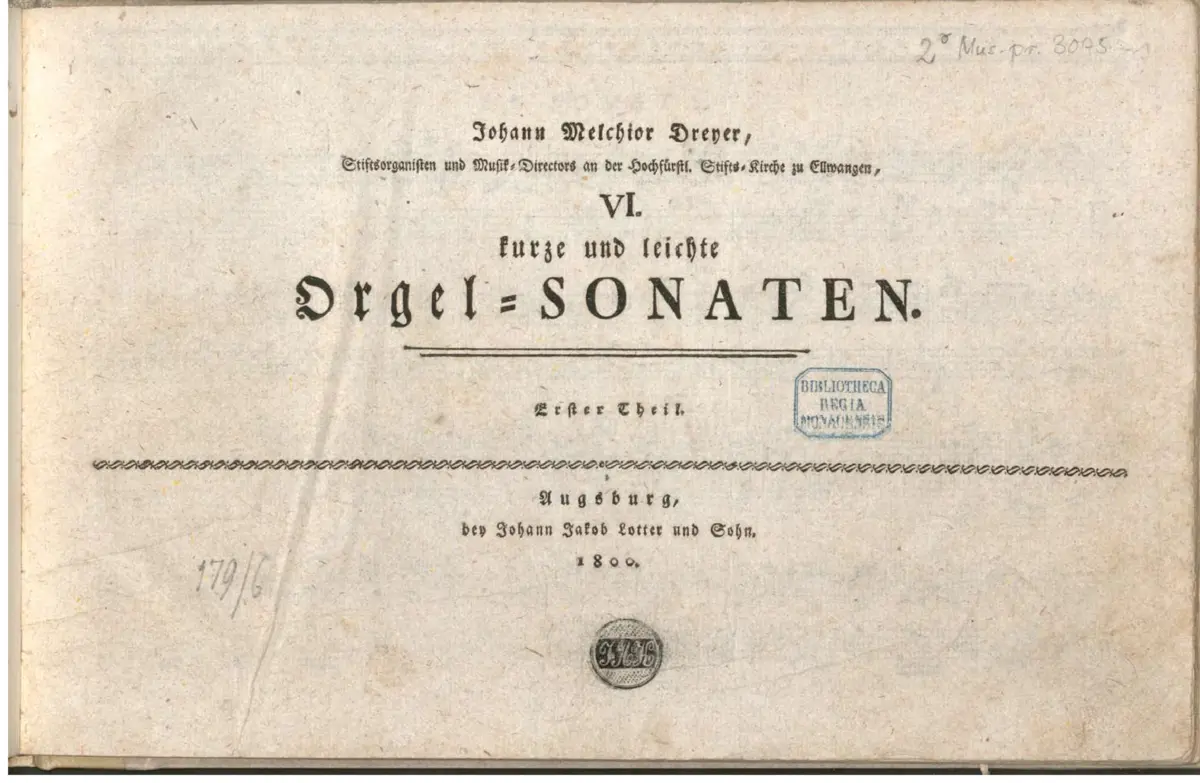 Kurze und leichte Orgel-Sonaten - Page 1