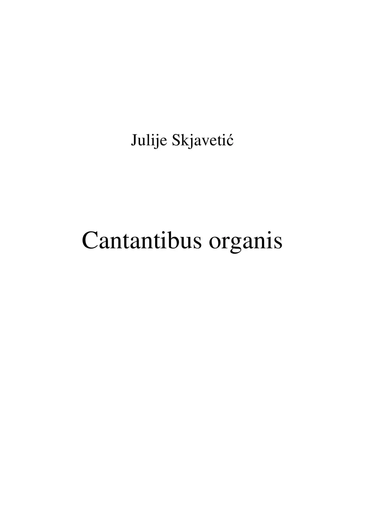 Cantantibus organis - Page 1
