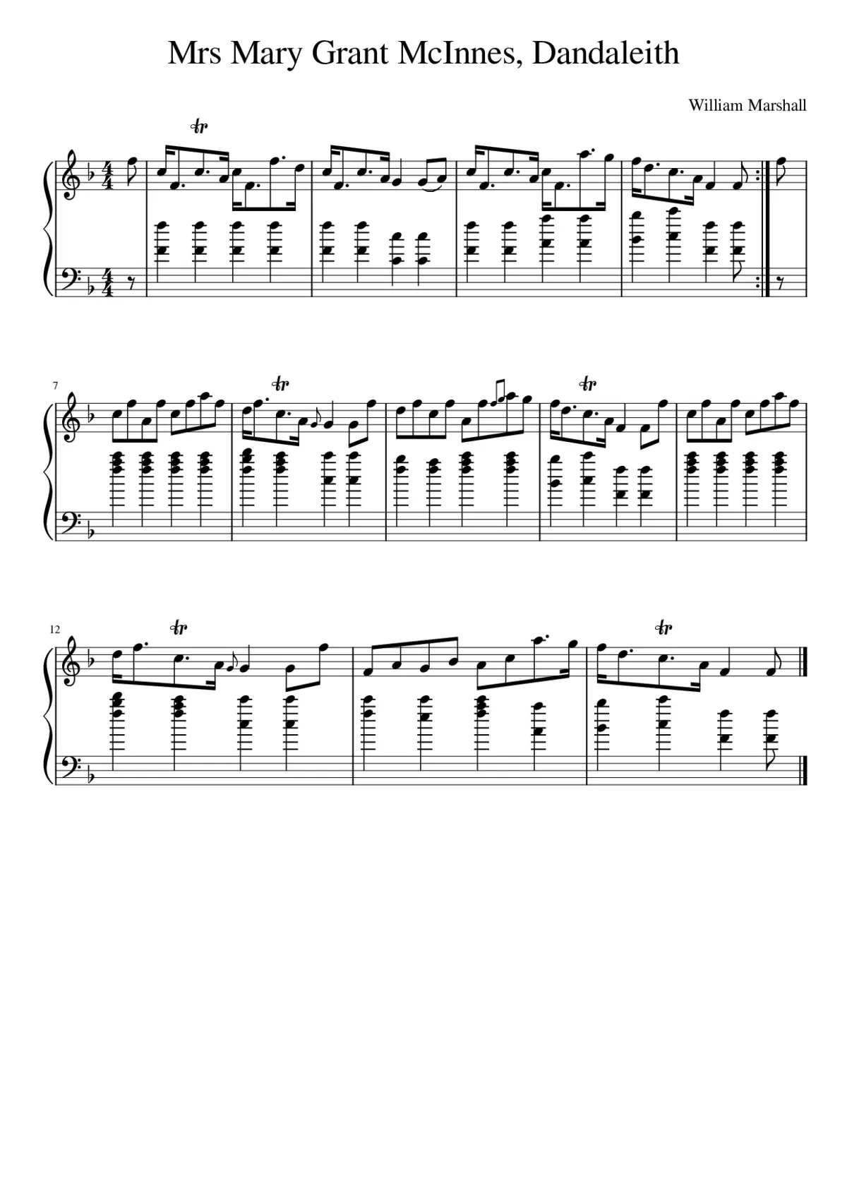 Mrs Mary Grant McInnes Dandaleith - Page 1