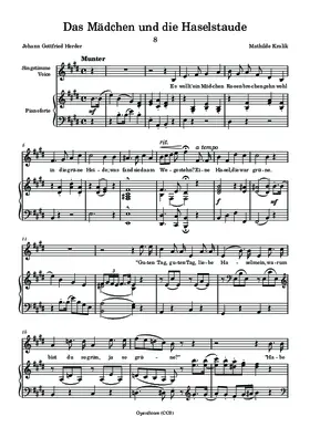 Das Mädchen und die Haselstaude