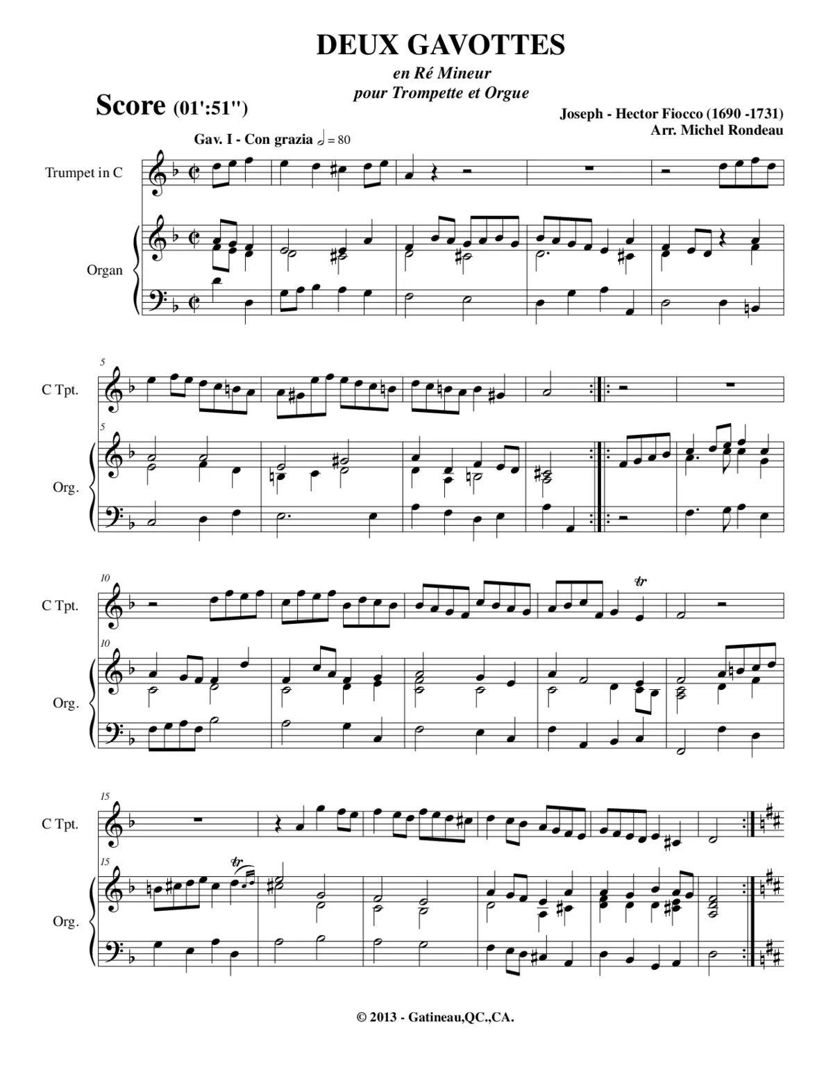 Deux Gavottes - Page 1