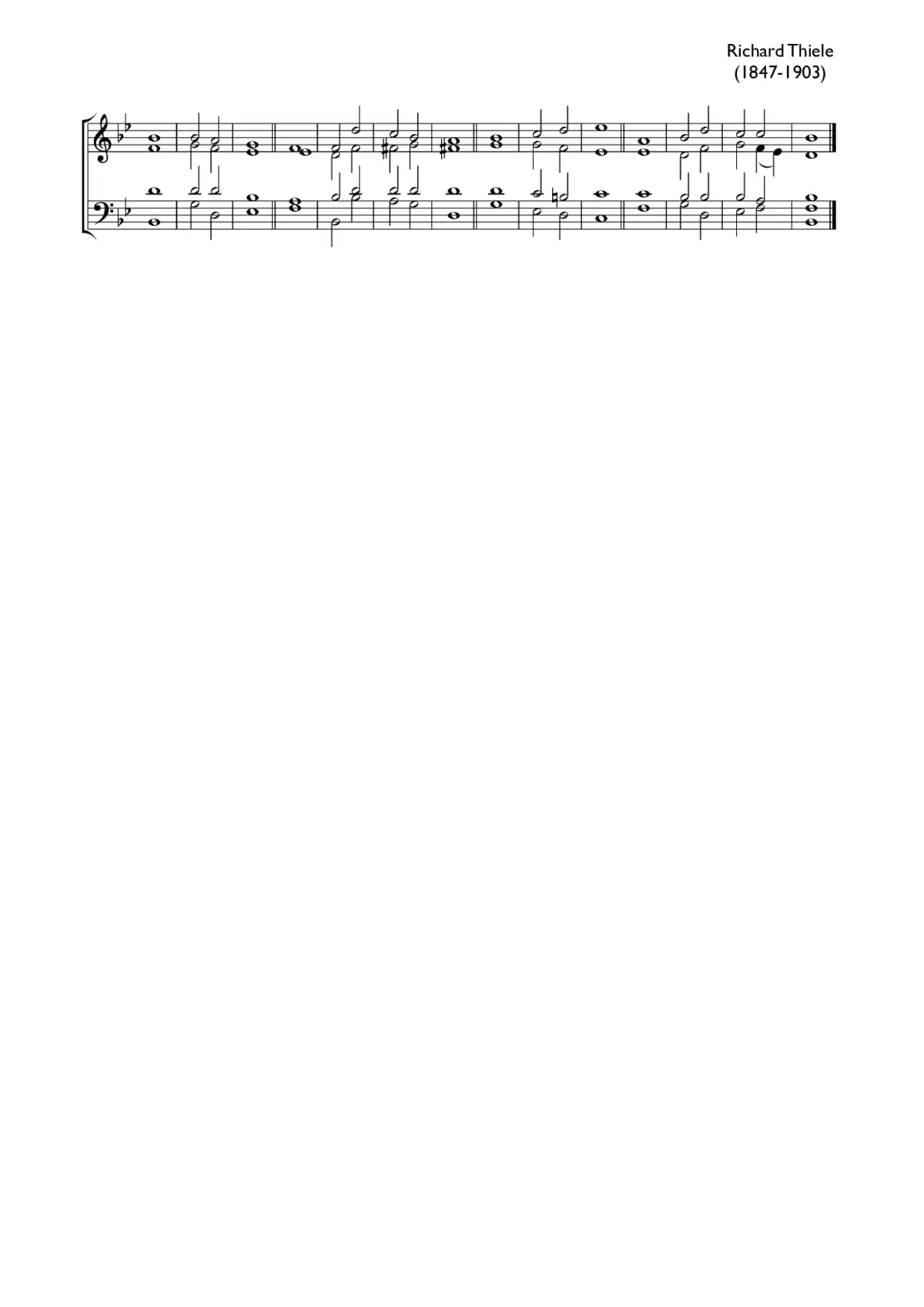 Double chant in B flat major - Page 1