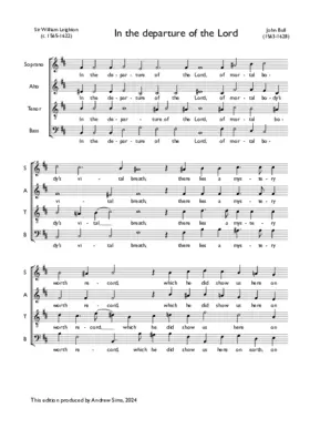 In the departure of the Lord