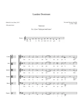 Laudate Dominum tertii toni