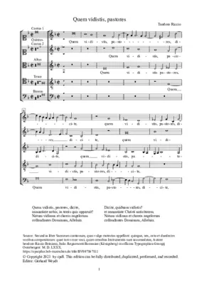 Quem vidistis, pastores