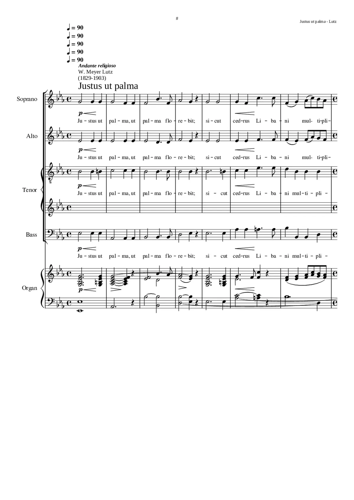 Justus ut palma - Page 1