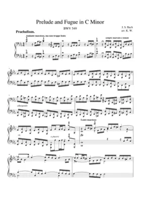 Prelude and Fugue in C minor BWV 549