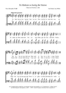 Es blinken so lustig die Sterne