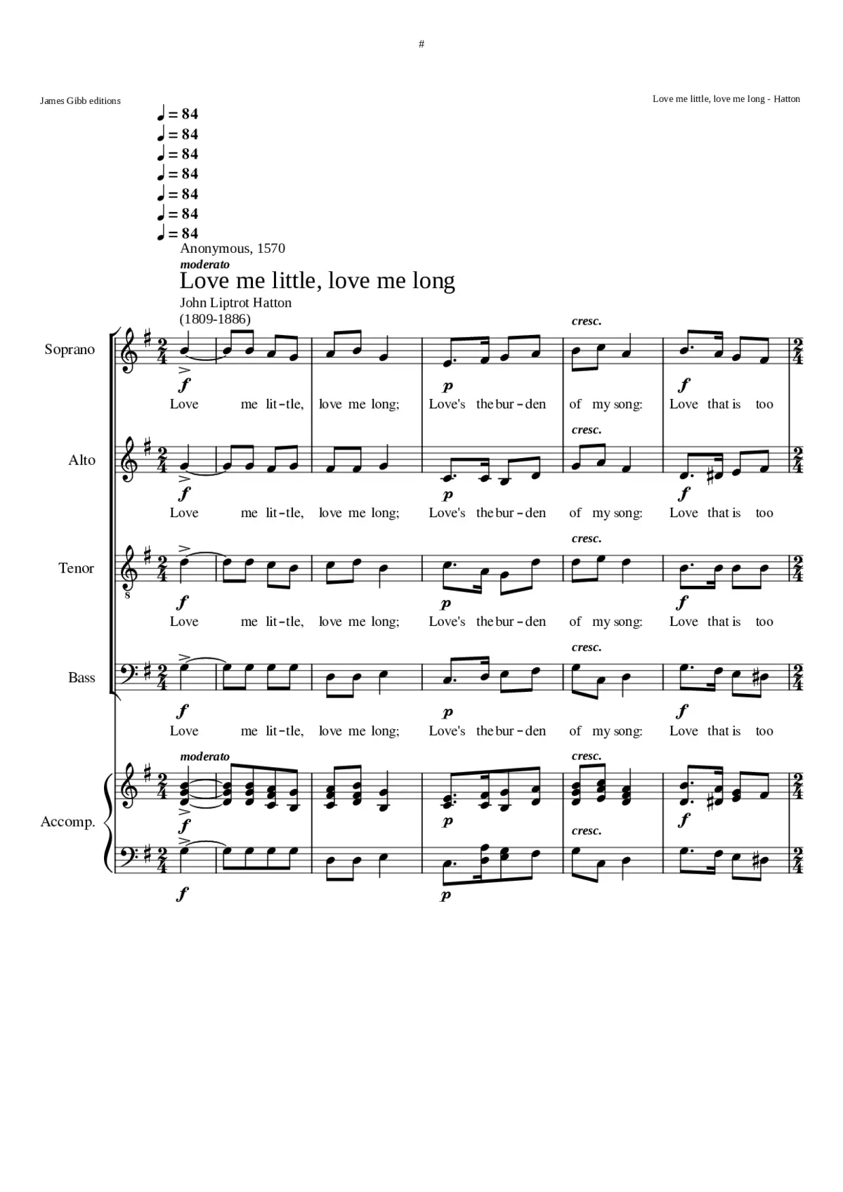 Love me little love me long - Page 1