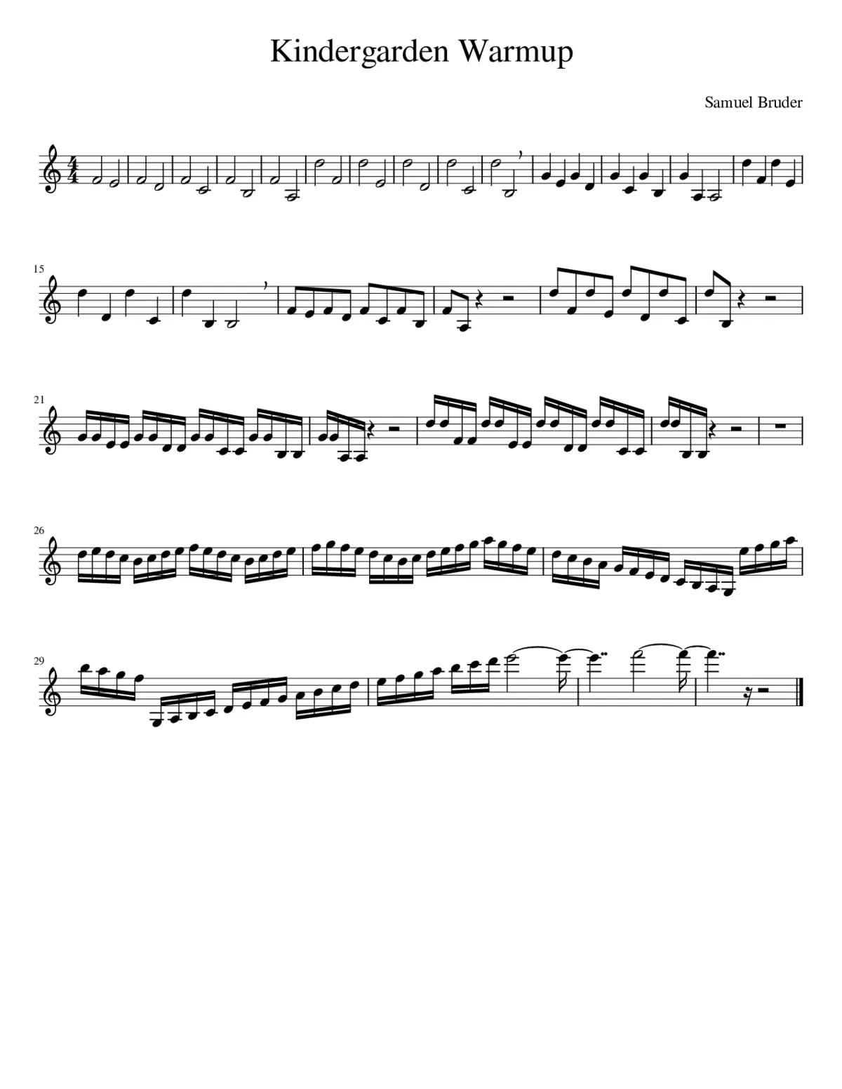 High Note Warmup - Page 1