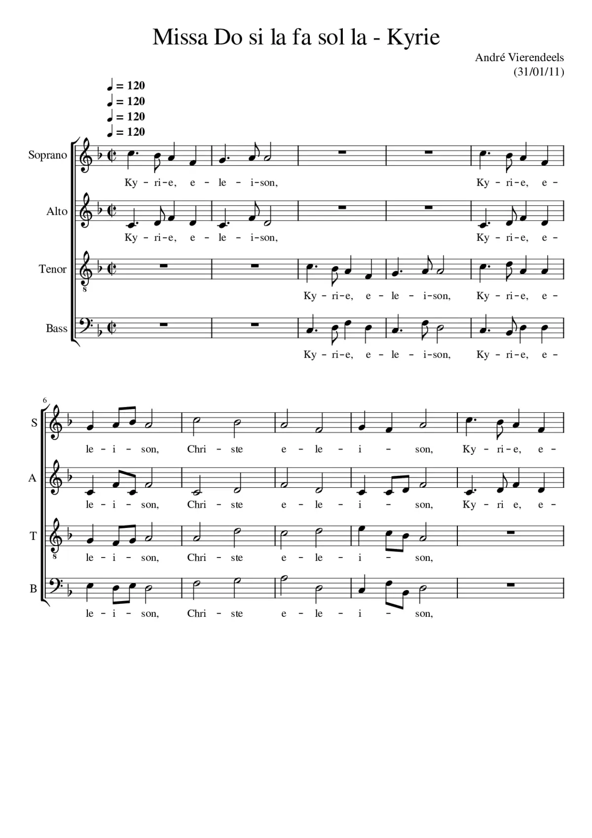 Missa Do si la fa sol la - Page 1