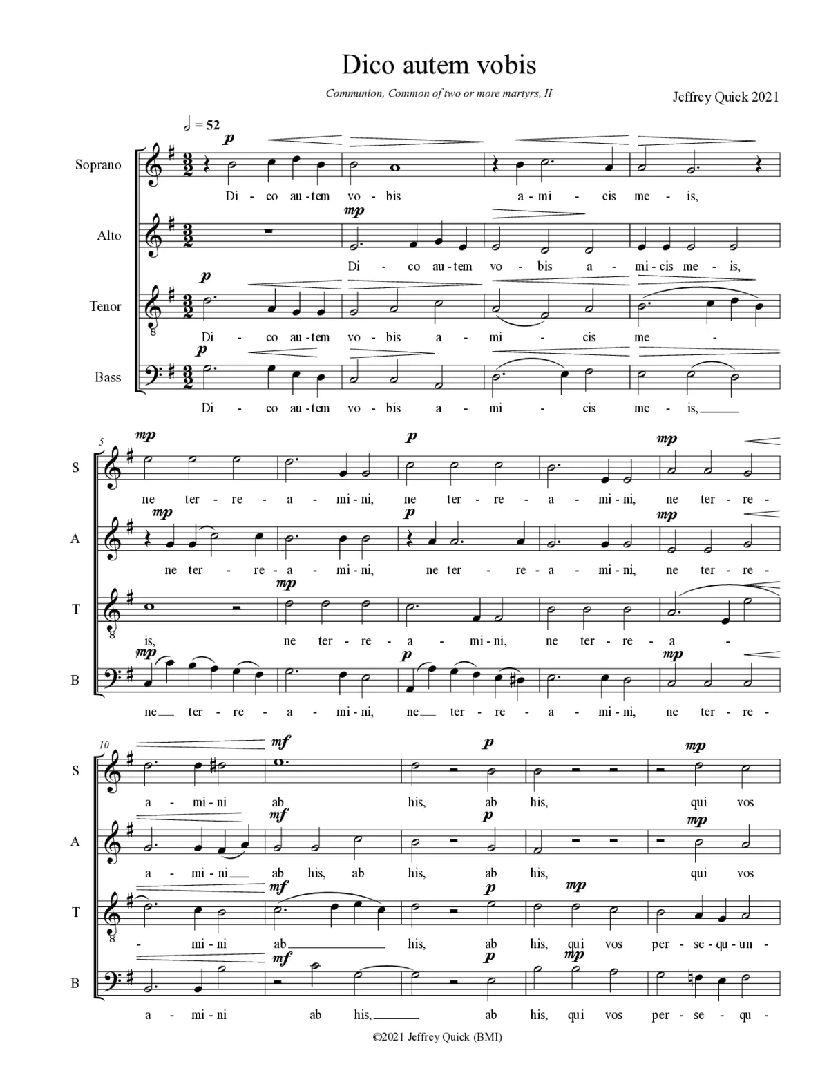 Dico autem vobis - Page 1