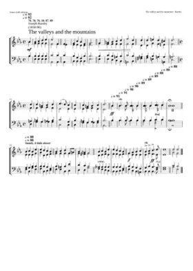 The valleys and the mountains