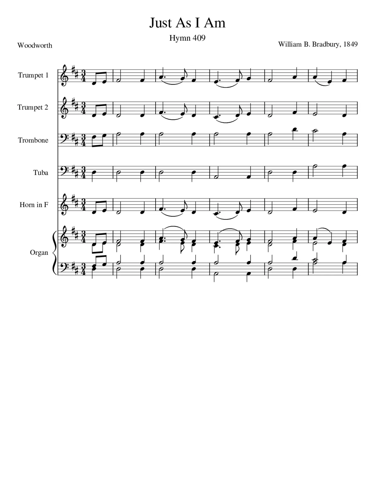 Just As I Am - Page 1