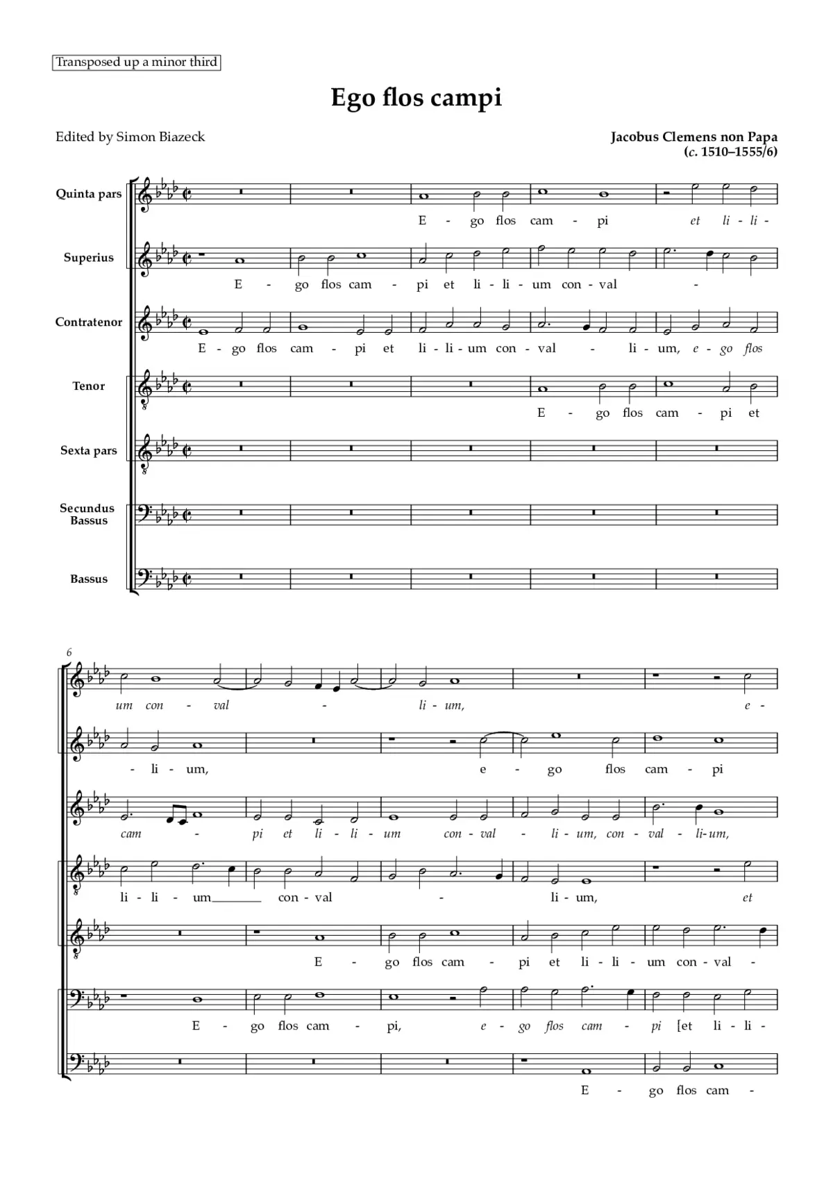 Ego flos campi a 7 - Page 1