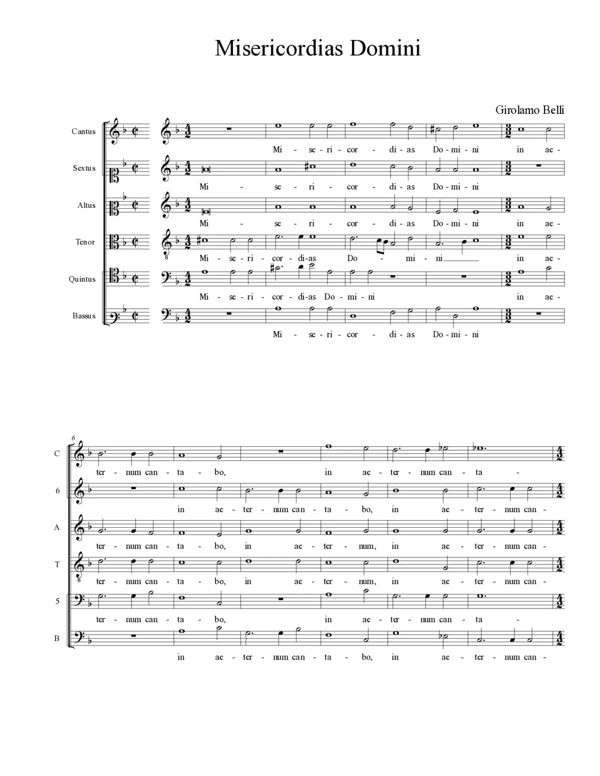 Misericordias Domini - Page 1
