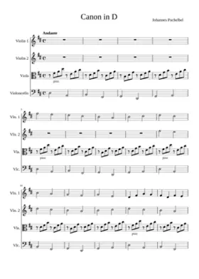 Canon and Gigue in D major P.37