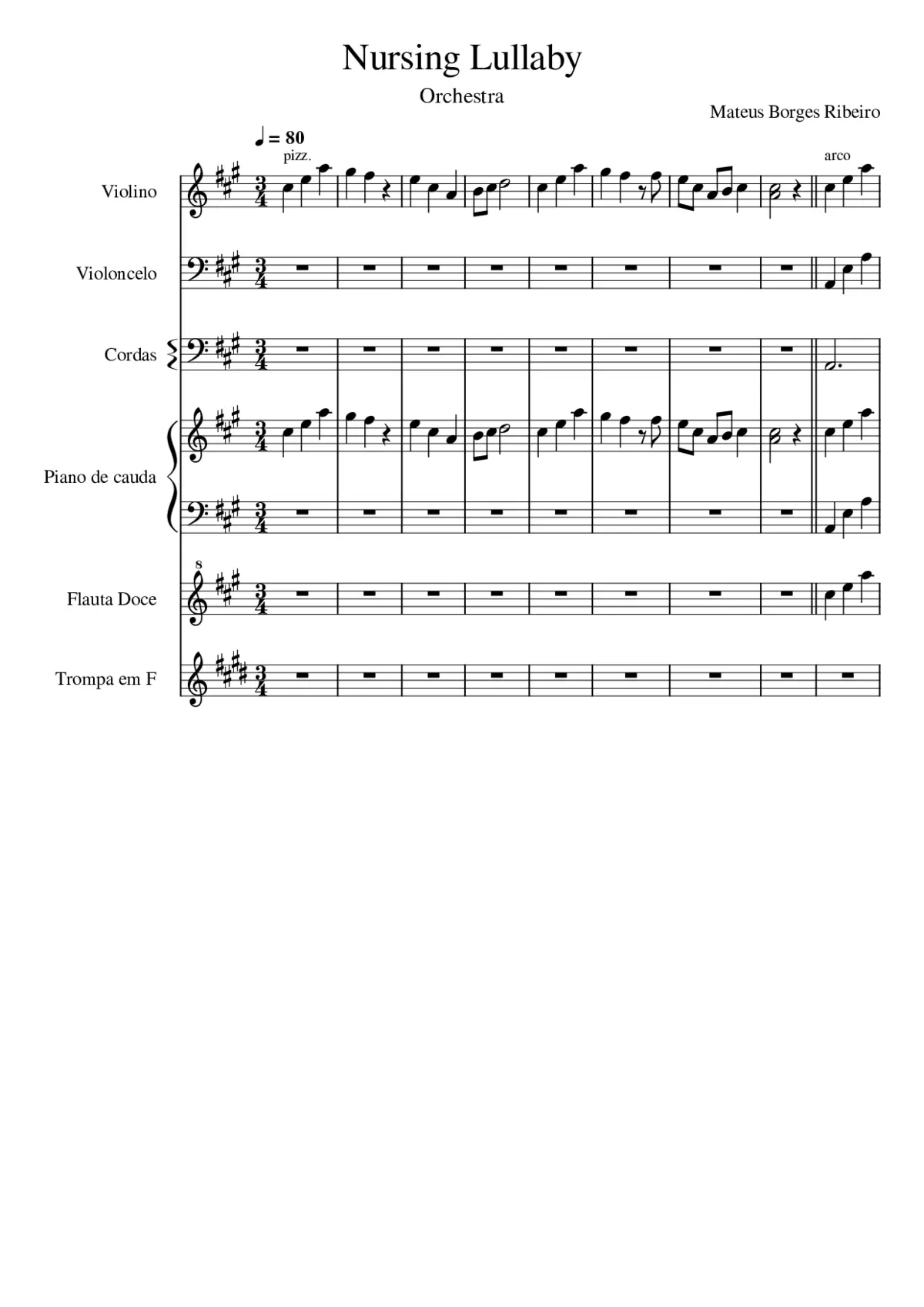 Nursing Lullaby (Orchestra) - Page 1