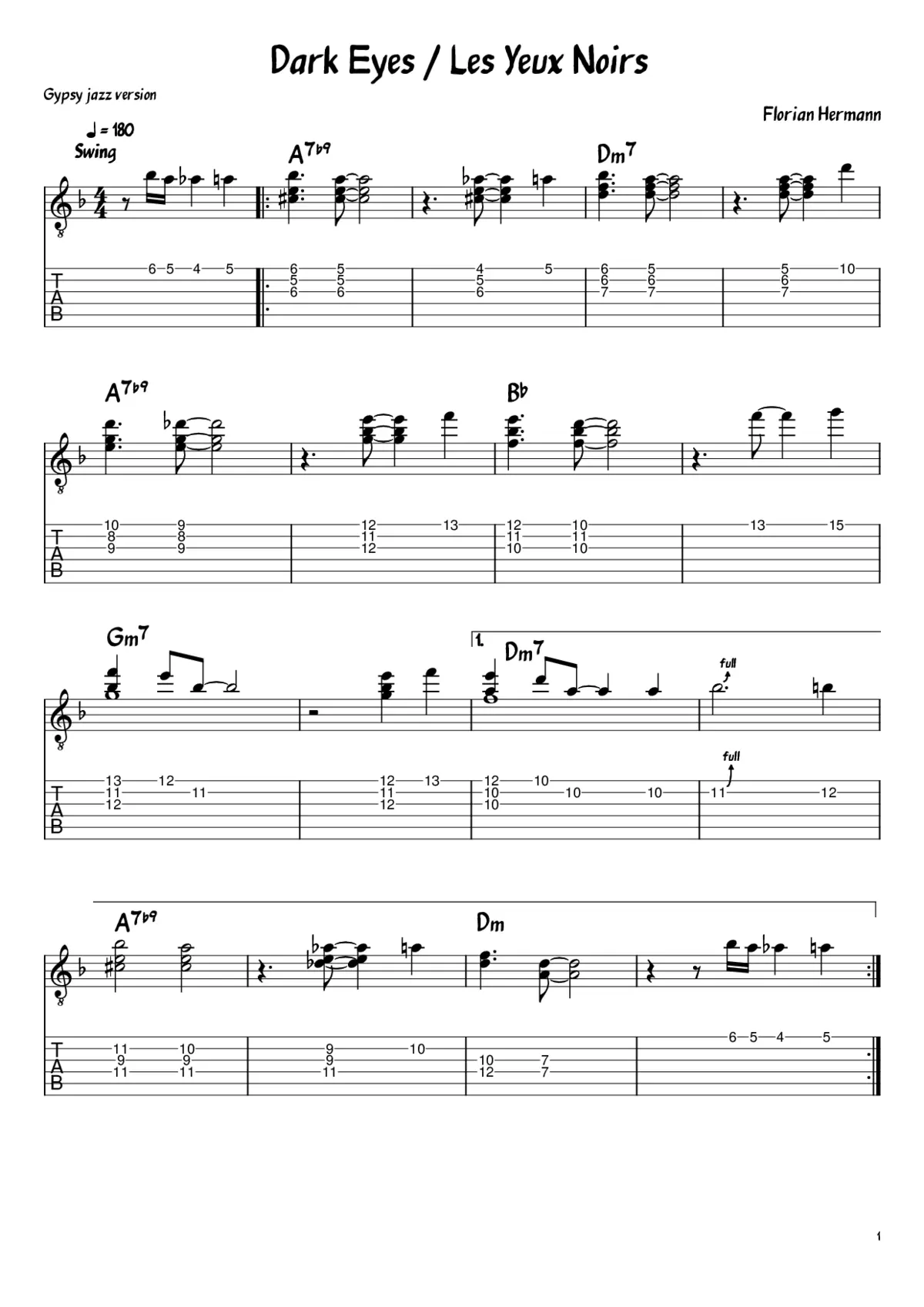 les yeux noirs - Page 1