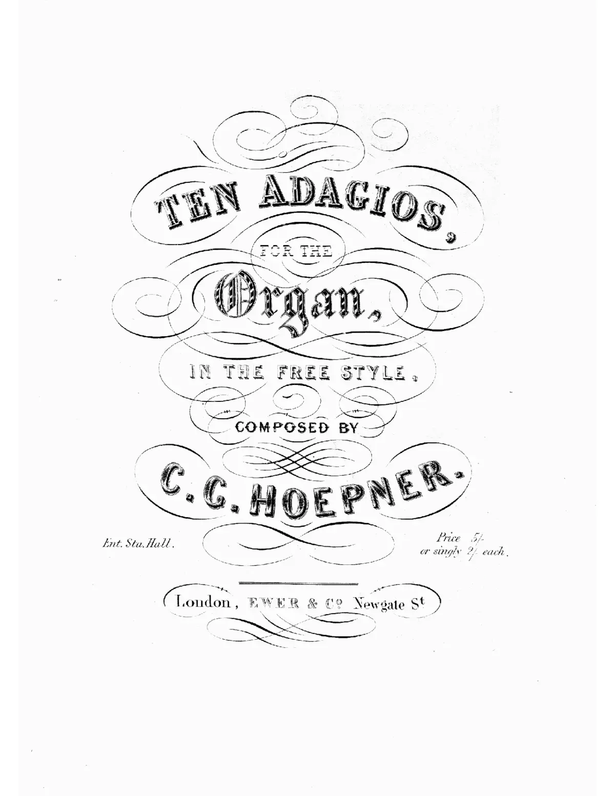 10 Adagios for Organ in the Free Style - Page 1