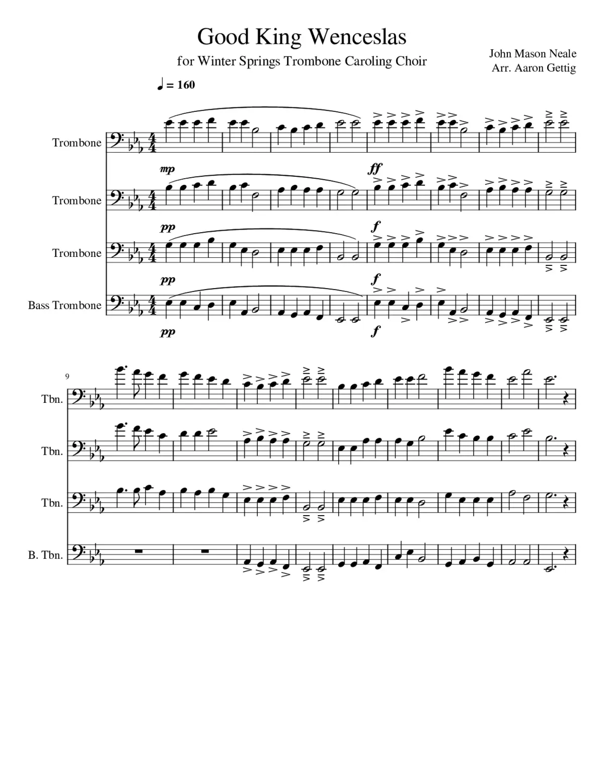 Good King Wenceslas - Page 1