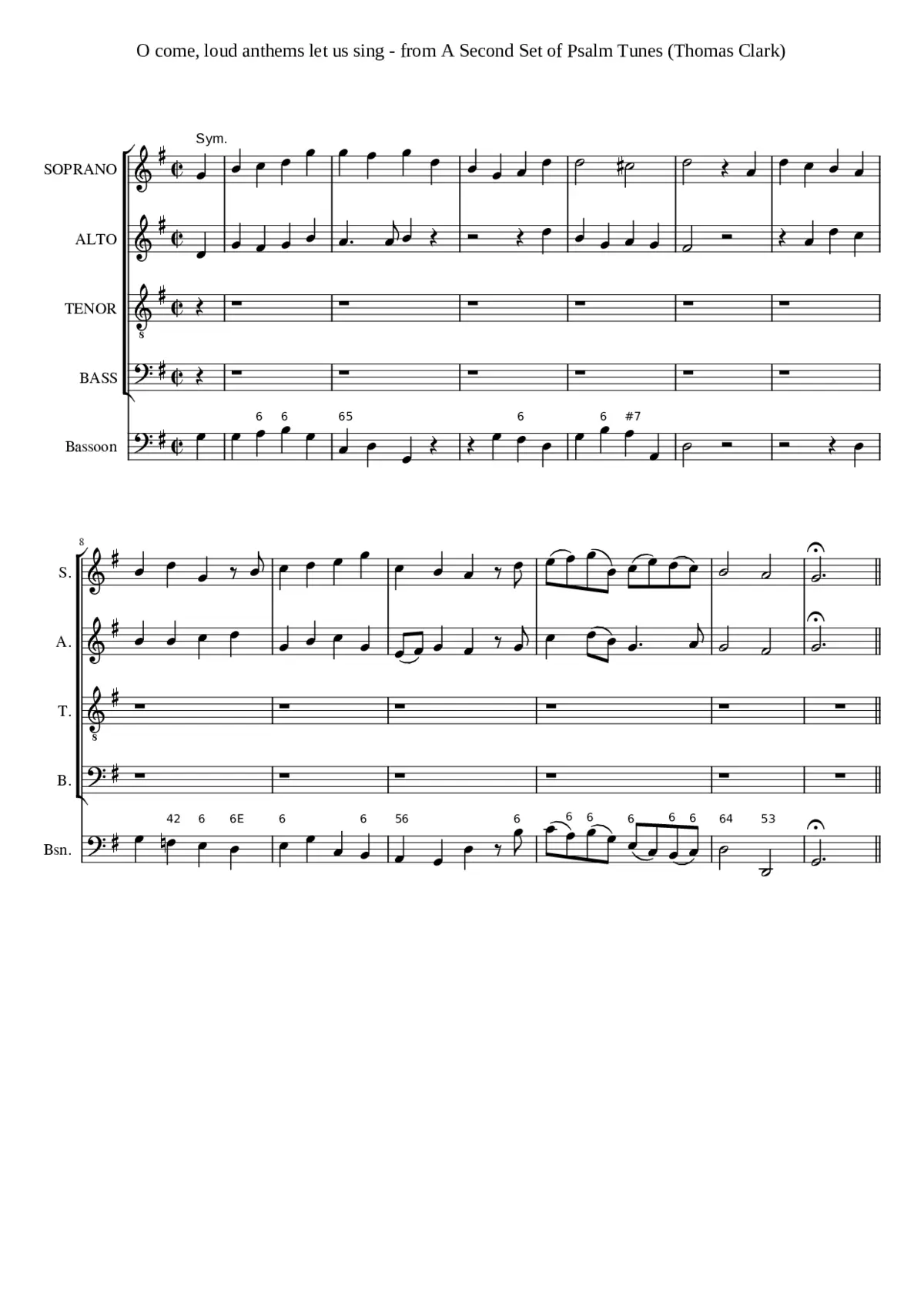 O come loud anthems let us sing - Page 1