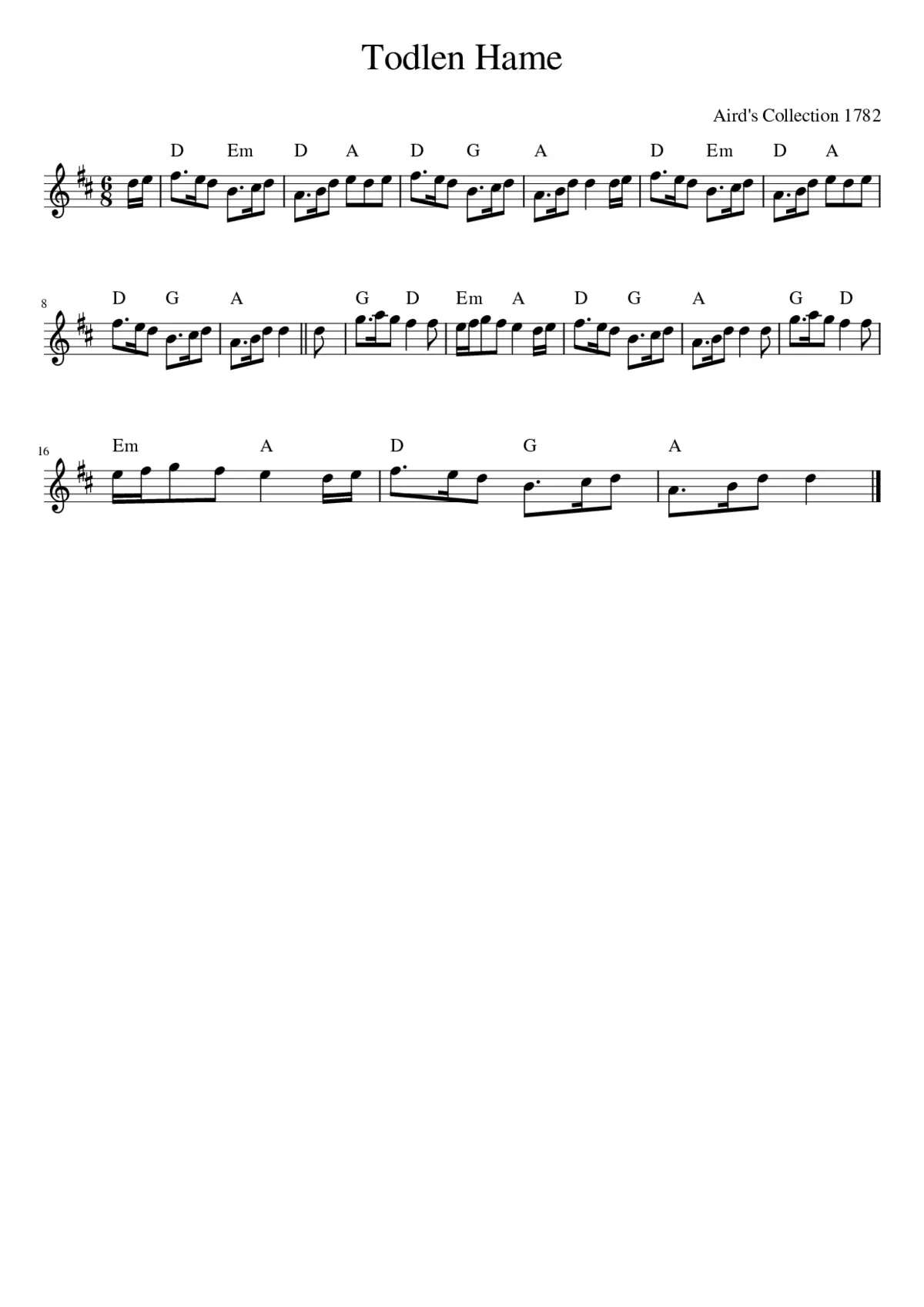 Todlen Hame - Page 1