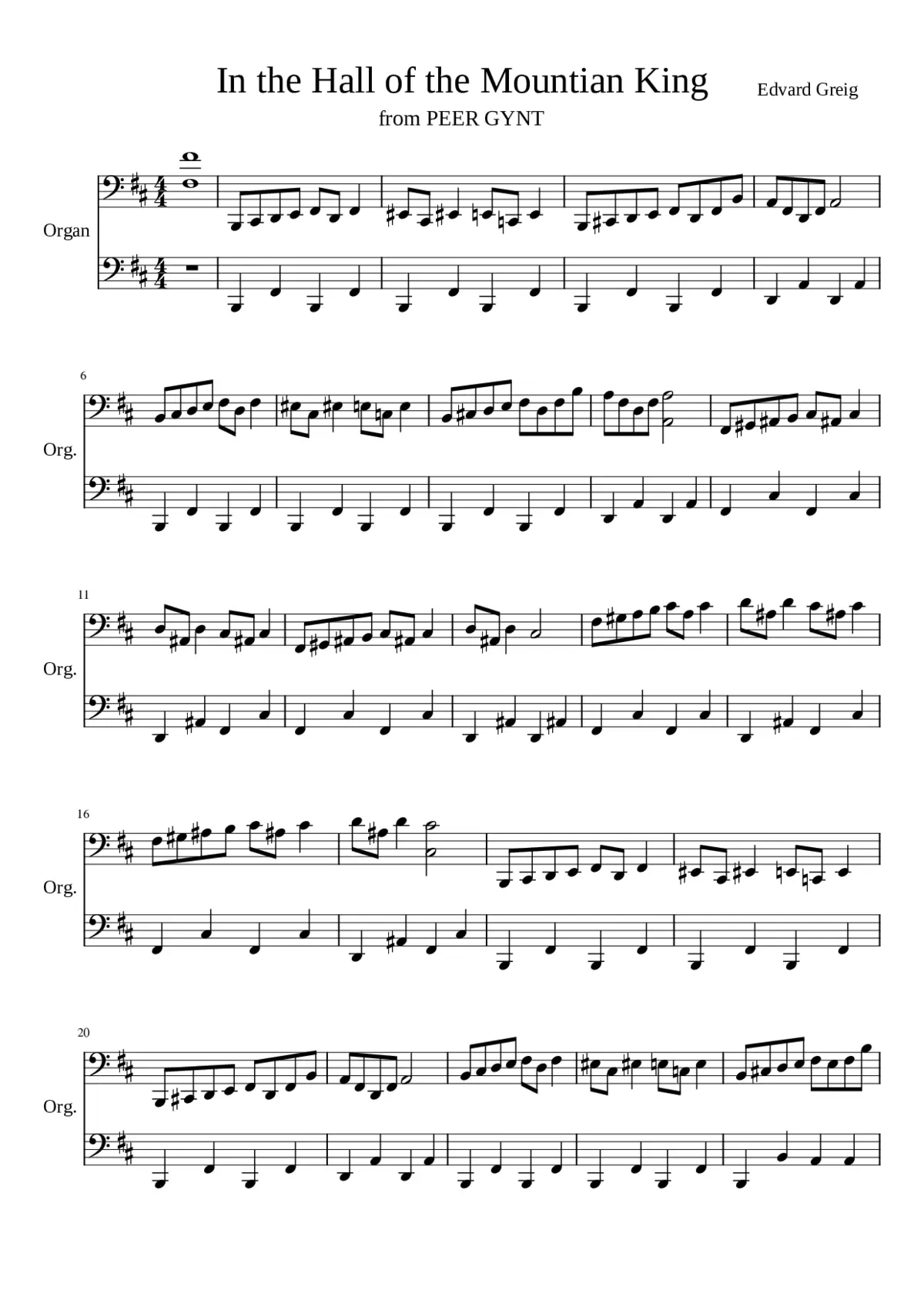 Peer Gynt Op.23 - Page 1