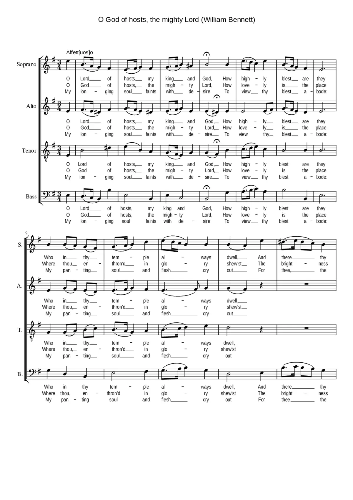 O God of hosts the mighty Lord - Page 1