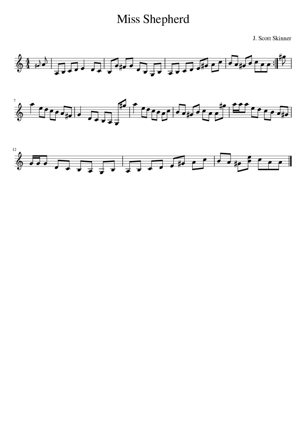 Miss Shepherd - Page 1