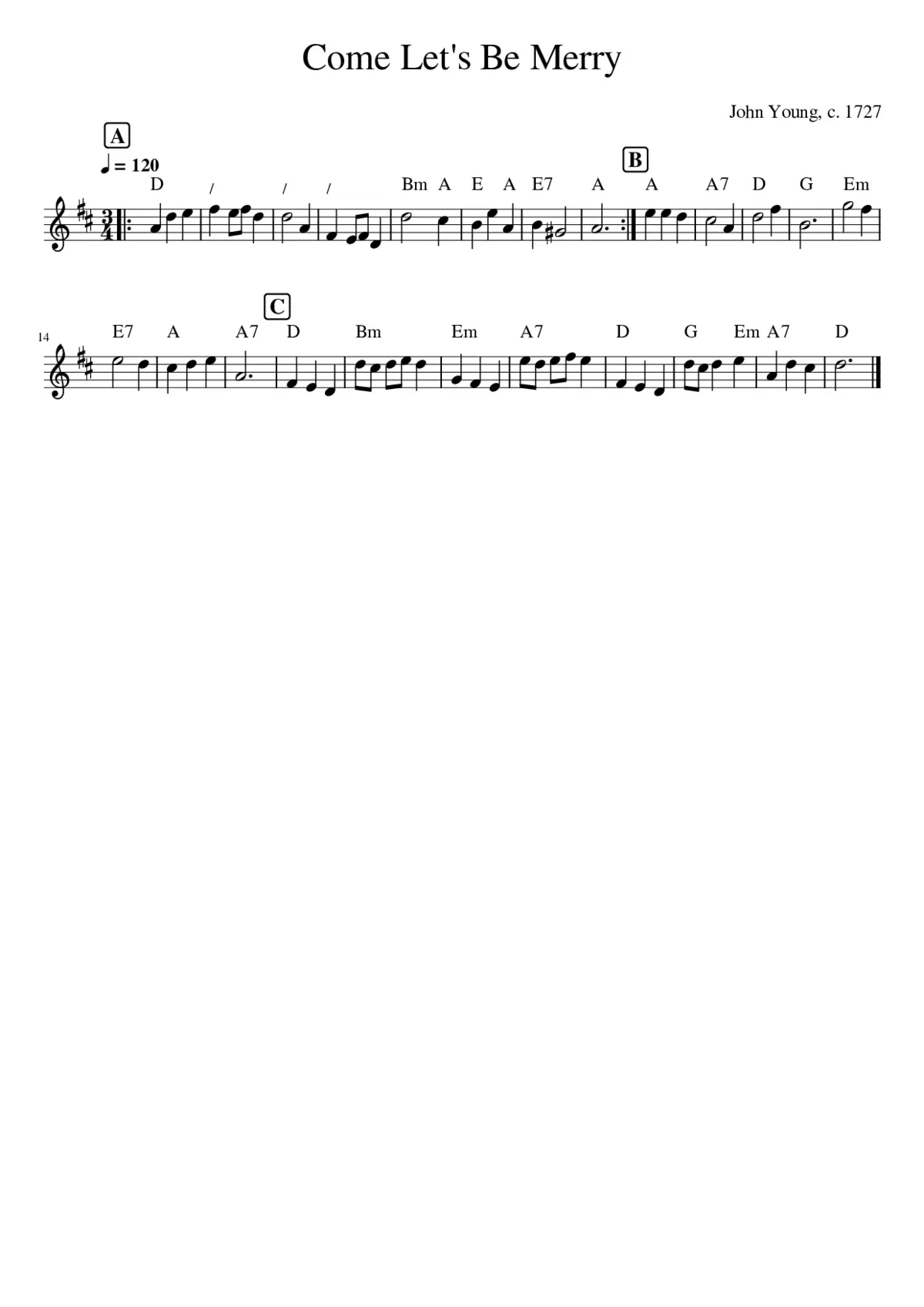 Come Let's Be Merry - Page 1