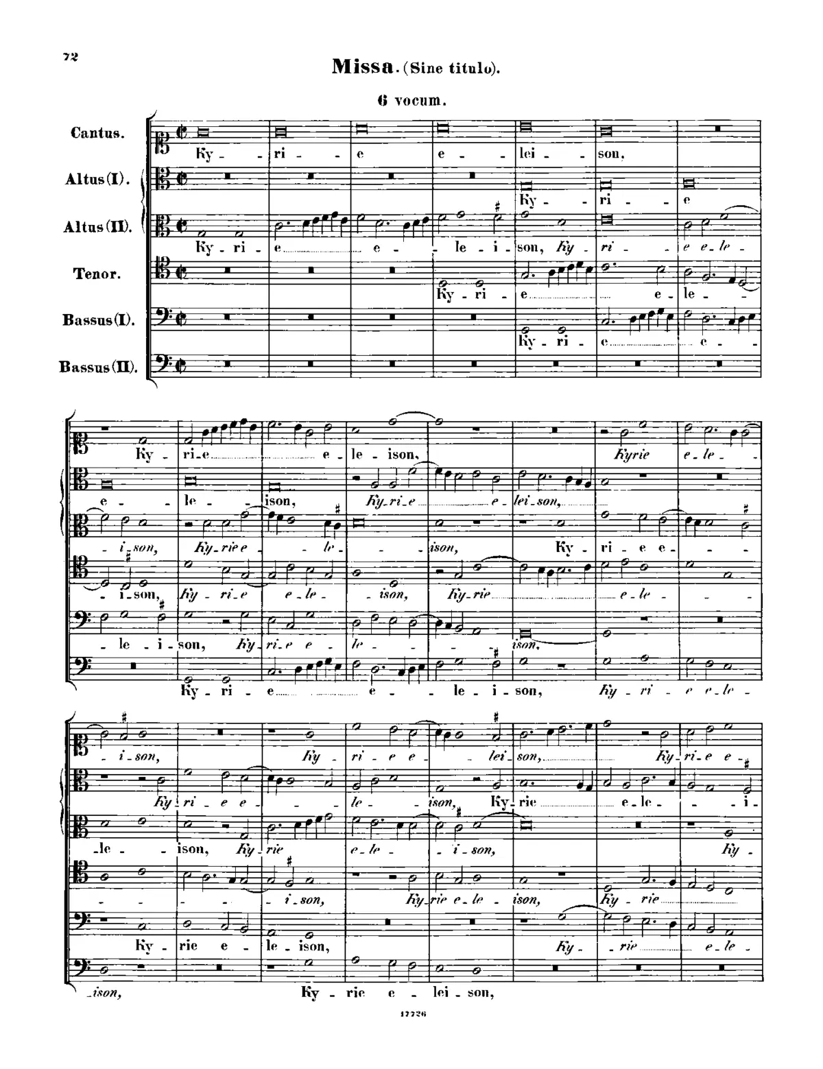 Missa Benedicta es - Page 1