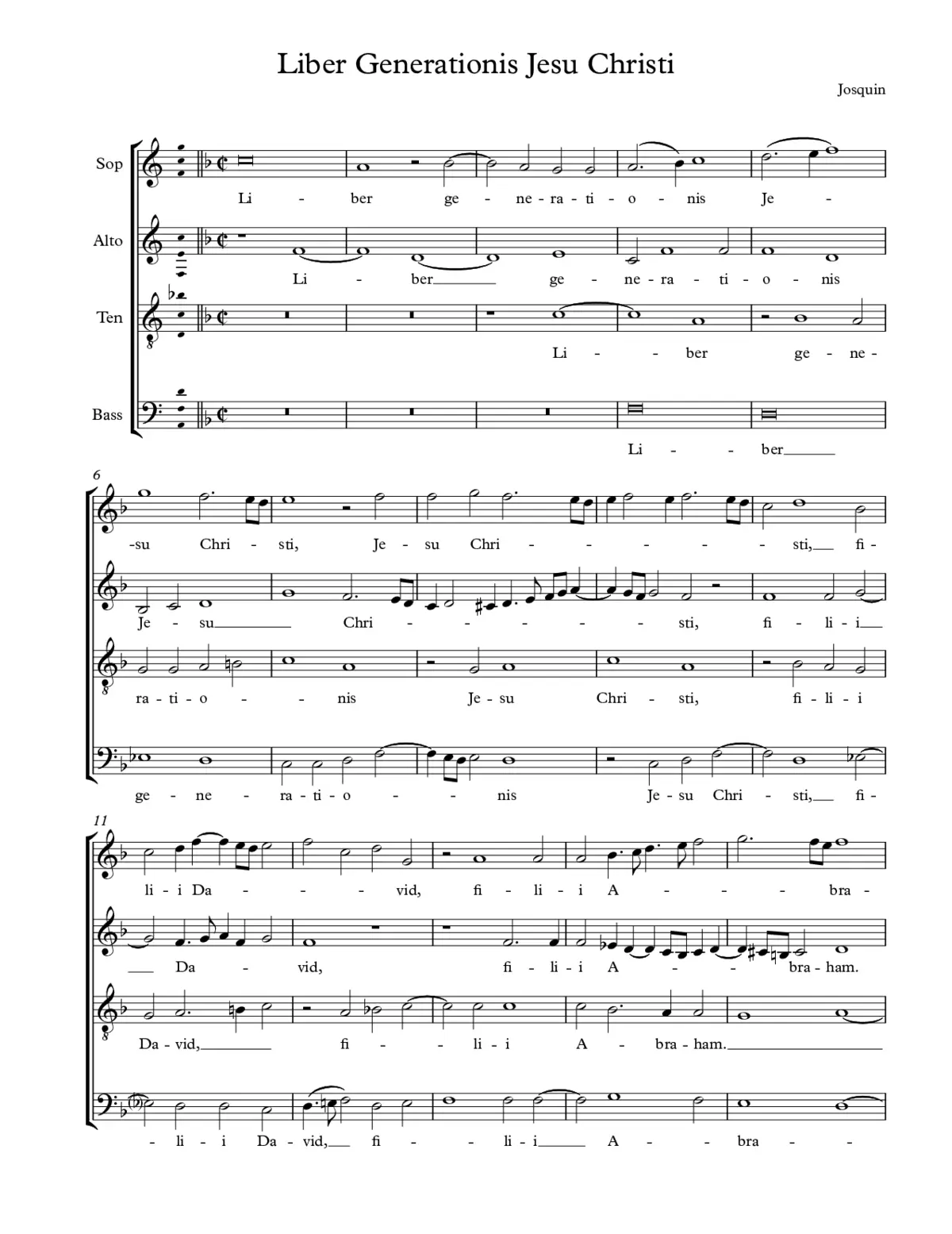 Liber generationis Jesu Christi - Page 1