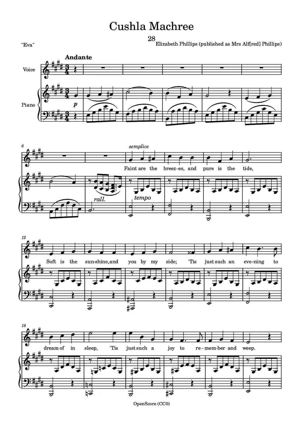 Cushla Machree - Page 1