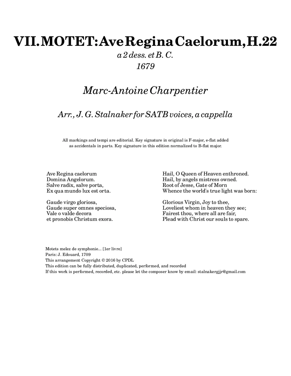 Ave regina caelorum, H. 22 - Page 1