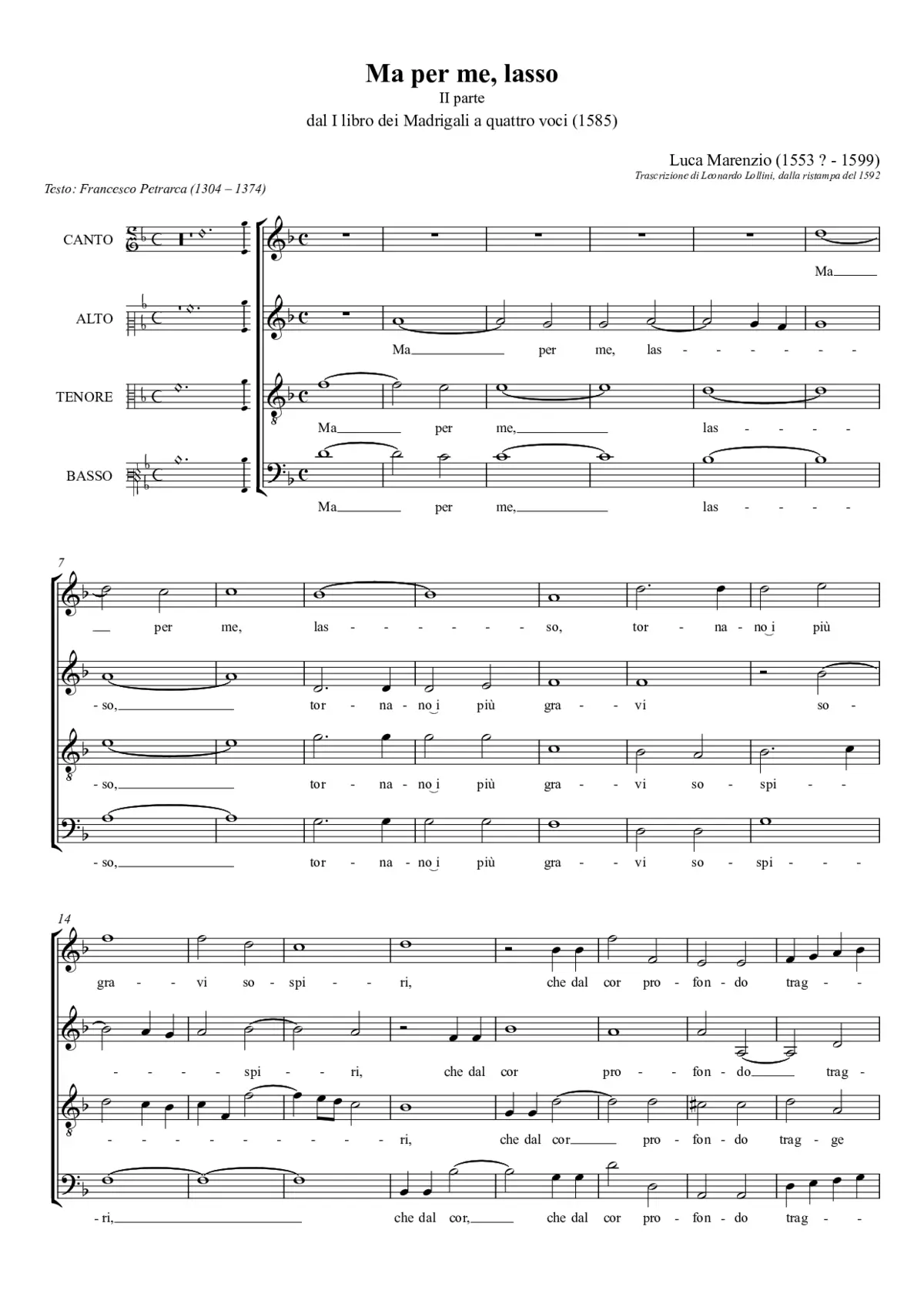 Ma per me, lasso, tornano - Page 1