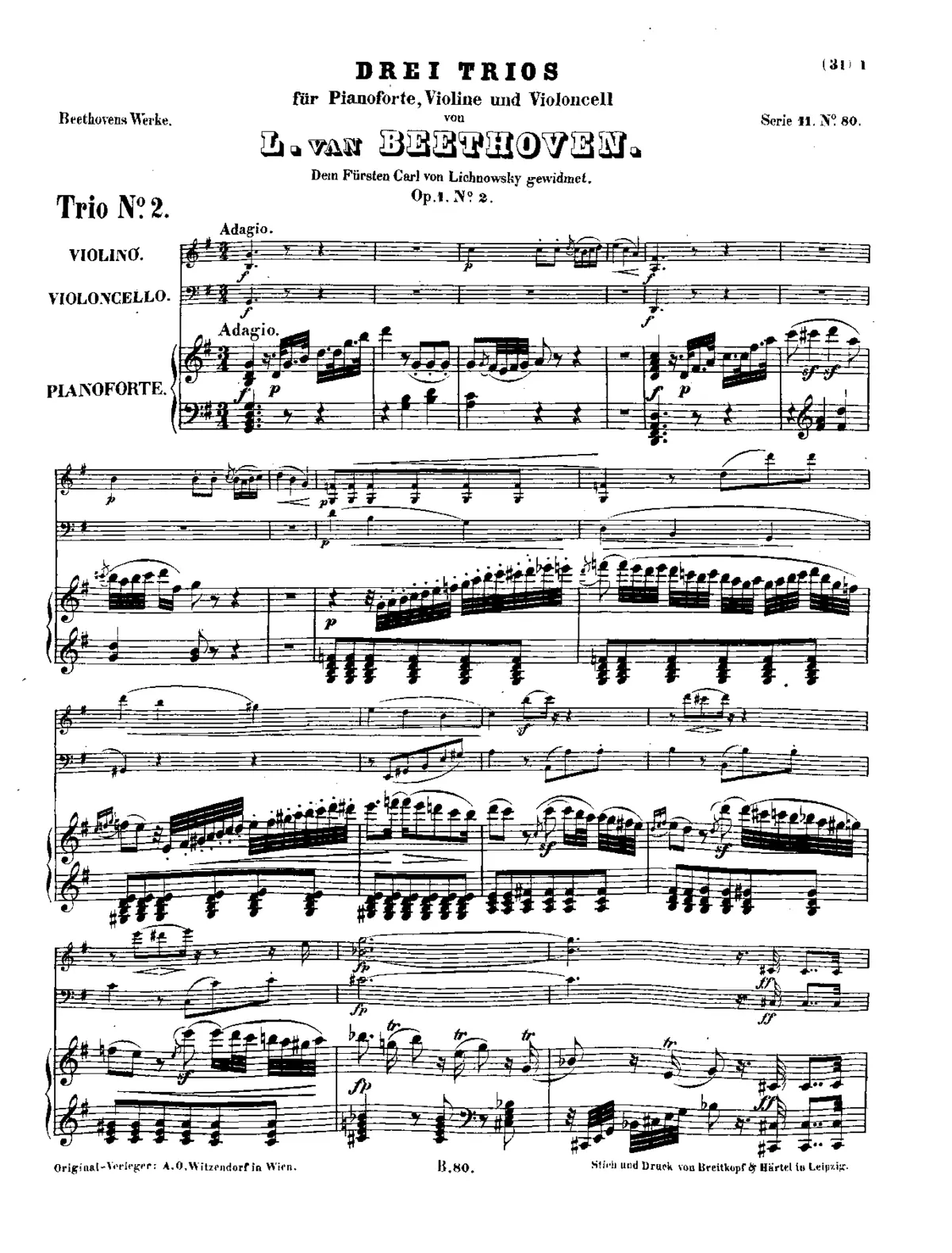 Piano Trio No.2 - Page 1