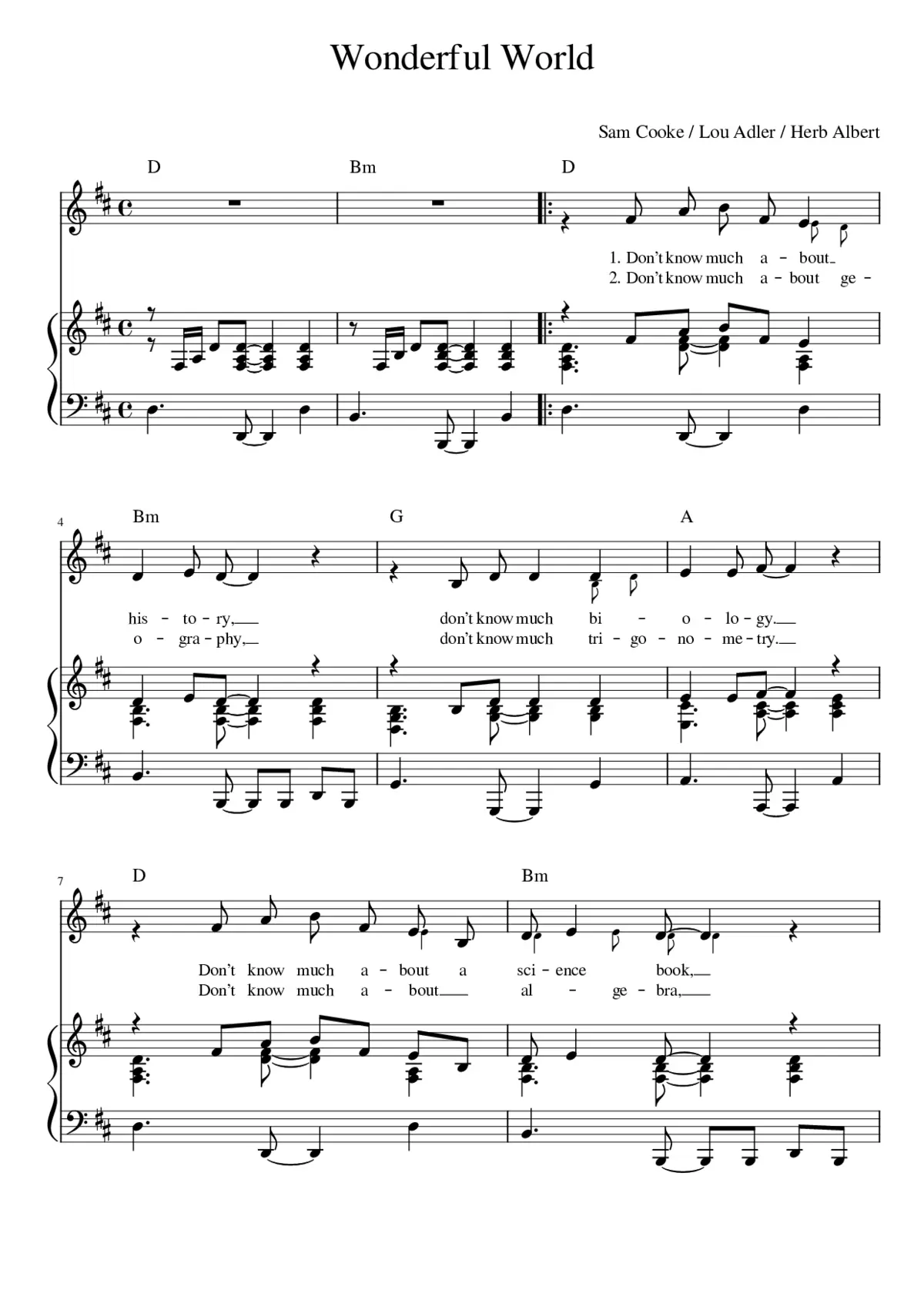 what a wonderful world - Page 1