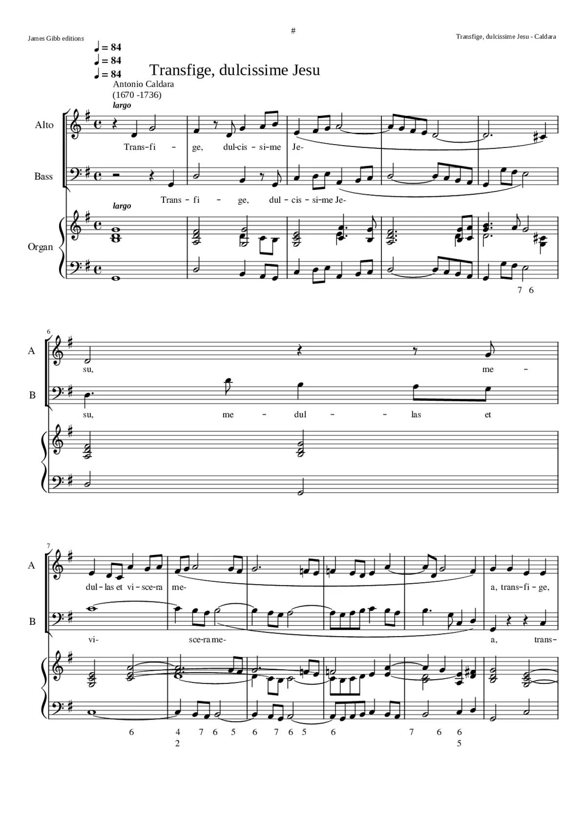 Transfige dulcissime Jesu - Page 1