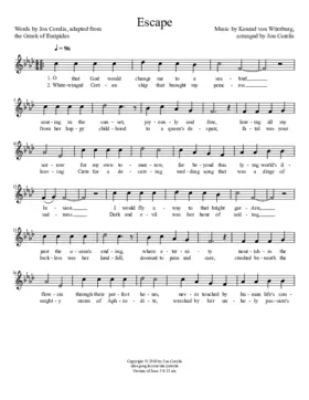 Escape: Chorus from Euripides' Hippolytos