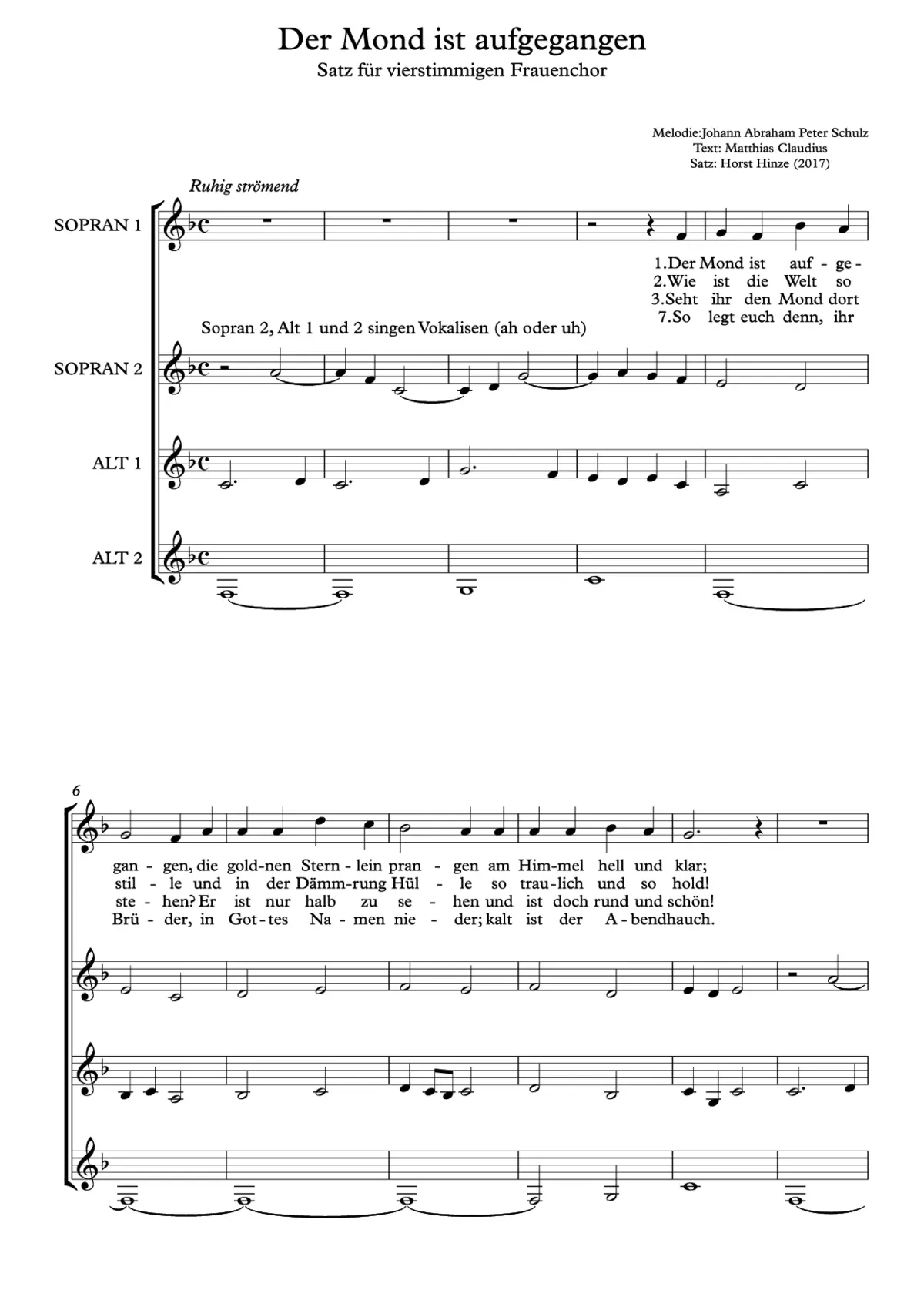 Der Mond ist aufgegangen - Page 1