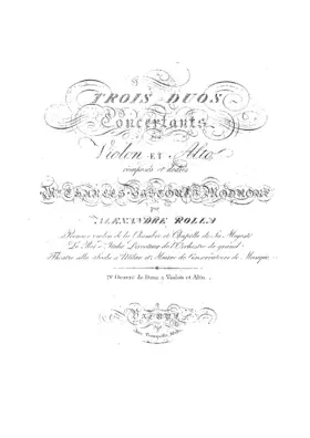 3 Concertant Duos for Violin and Viola