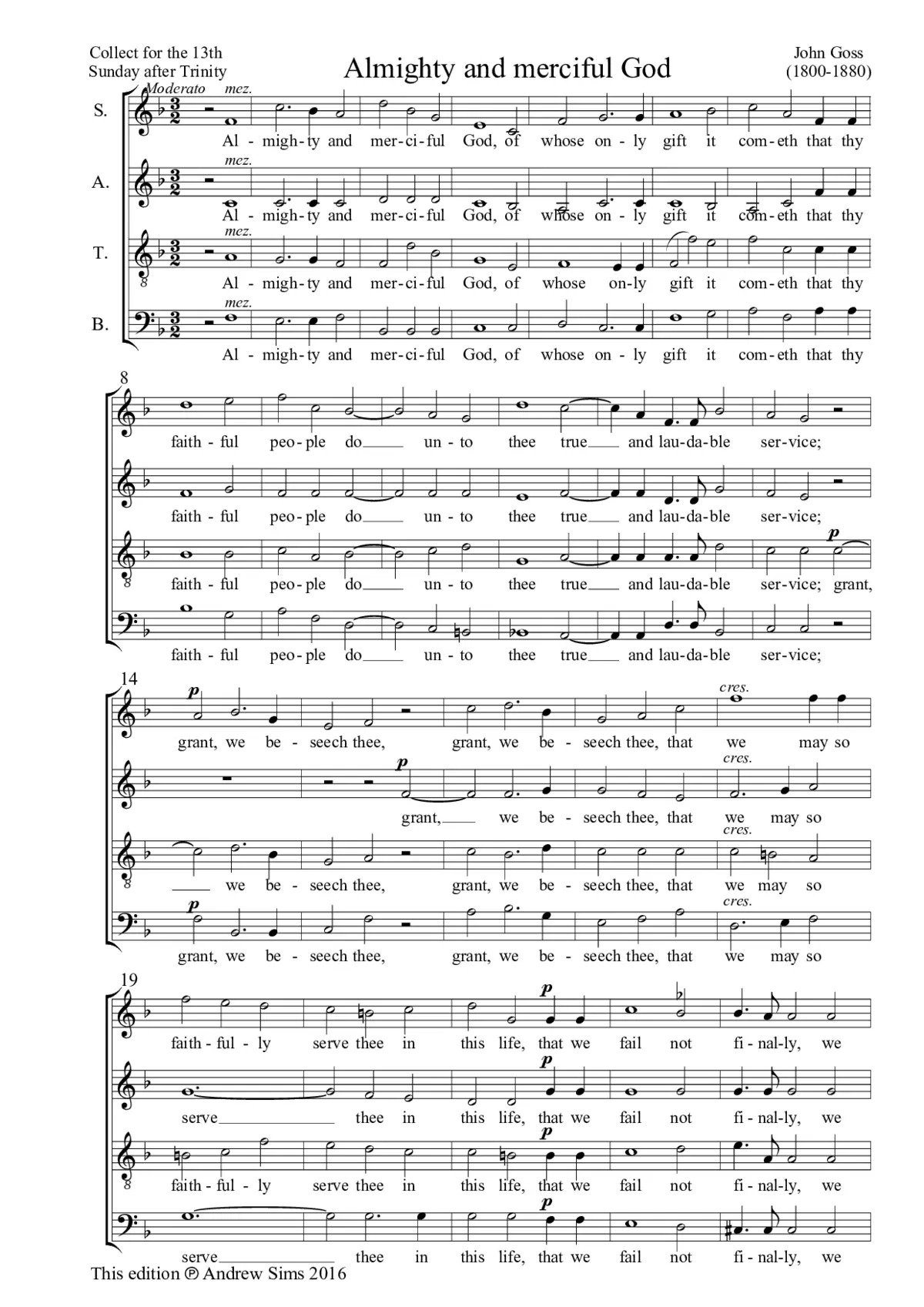 Almighty and merciful God - Page 1