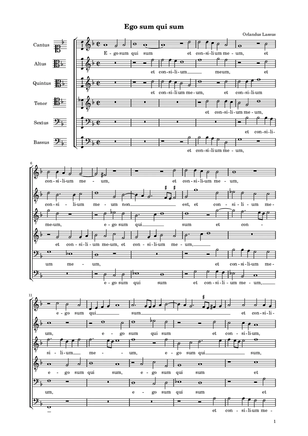 Ego sum qui sum - Page 1