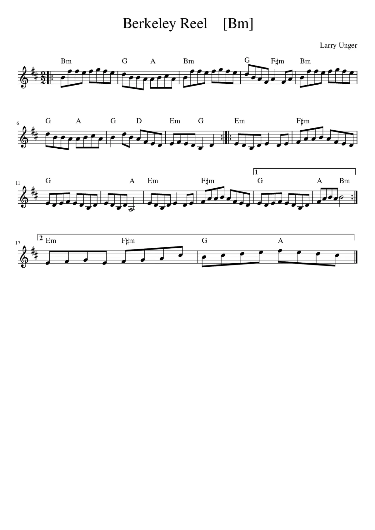 Berkeley Reel - Page 1