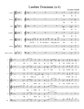 Laudate Dominum (a 6)