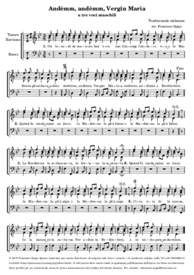 Andemm, andemm, Vergin Maria (I)